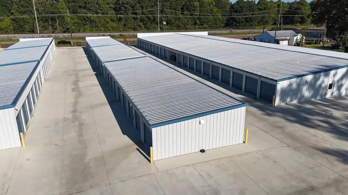 Fondren self storage location drone view 